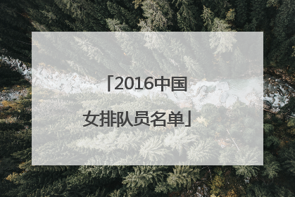「2016中国女排队员名单」2016年中国女排队员名单简介